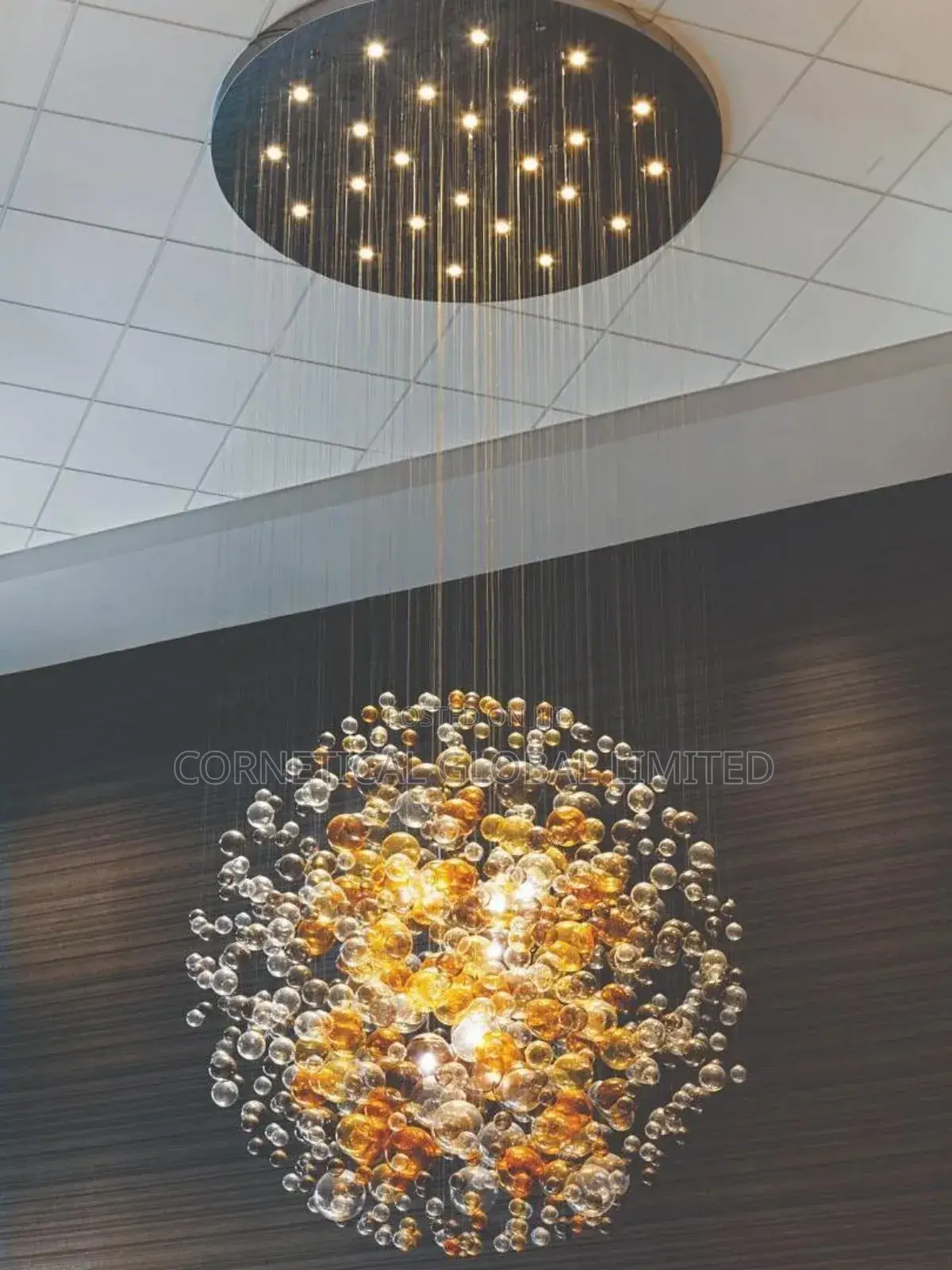 Modern Stylish Quality Luxury Crystal Led Cascade Chandelier Light
