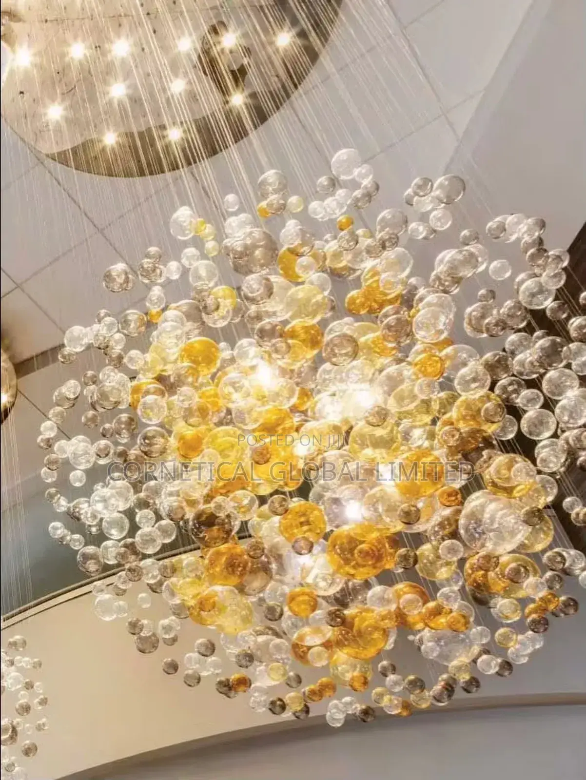 Modern Stylish Quality Luxury Crystal Led Cascade Chandelier Light