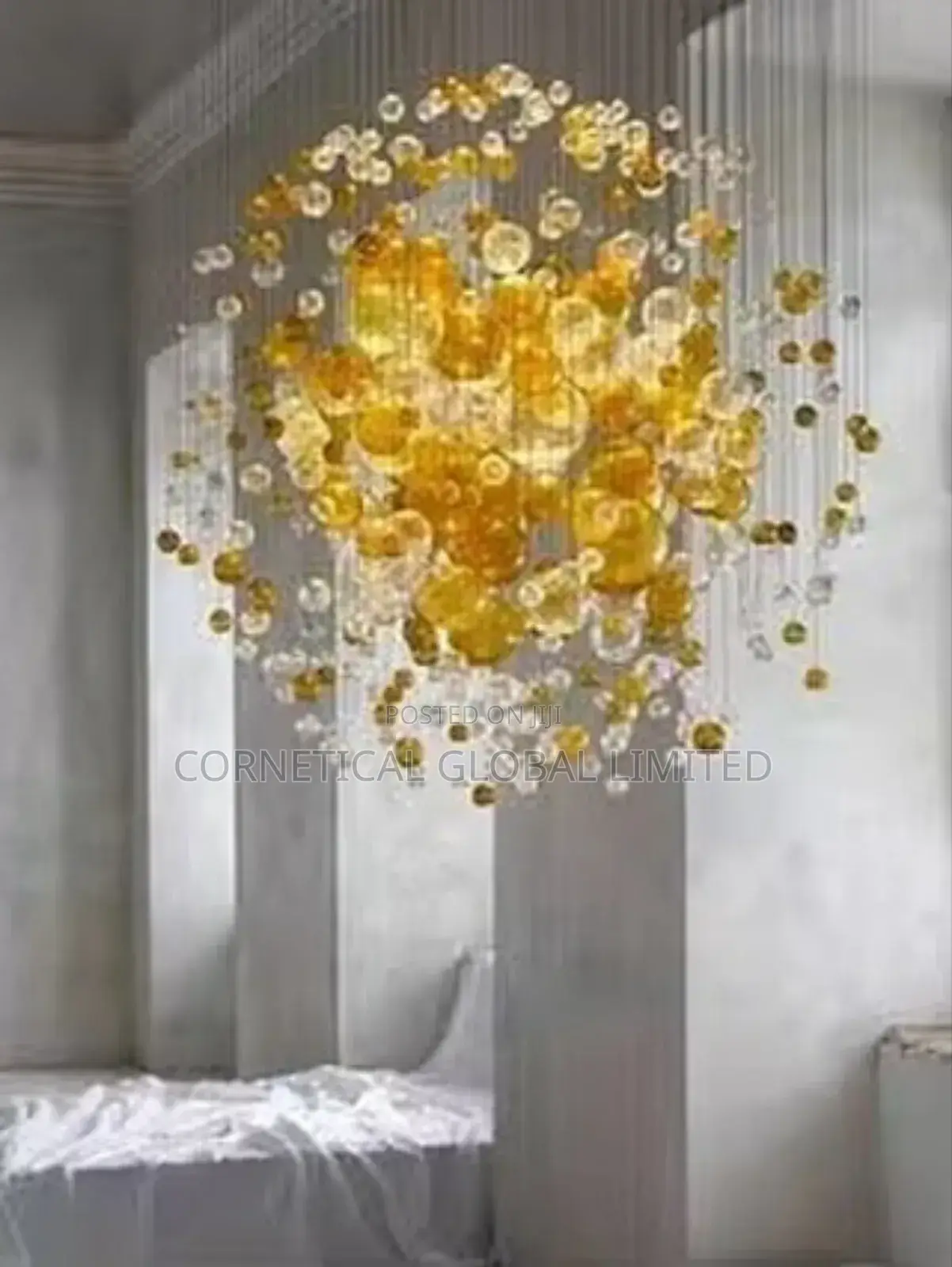 Modern Stylish Quality Luxury Crystal Led Cascade Chandelier Light