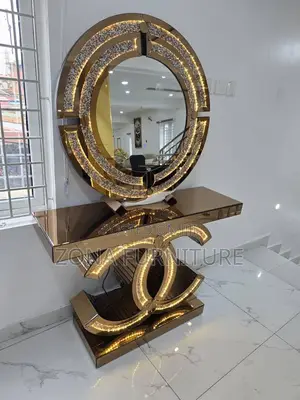 Imported Luxury Console Table and Mirror