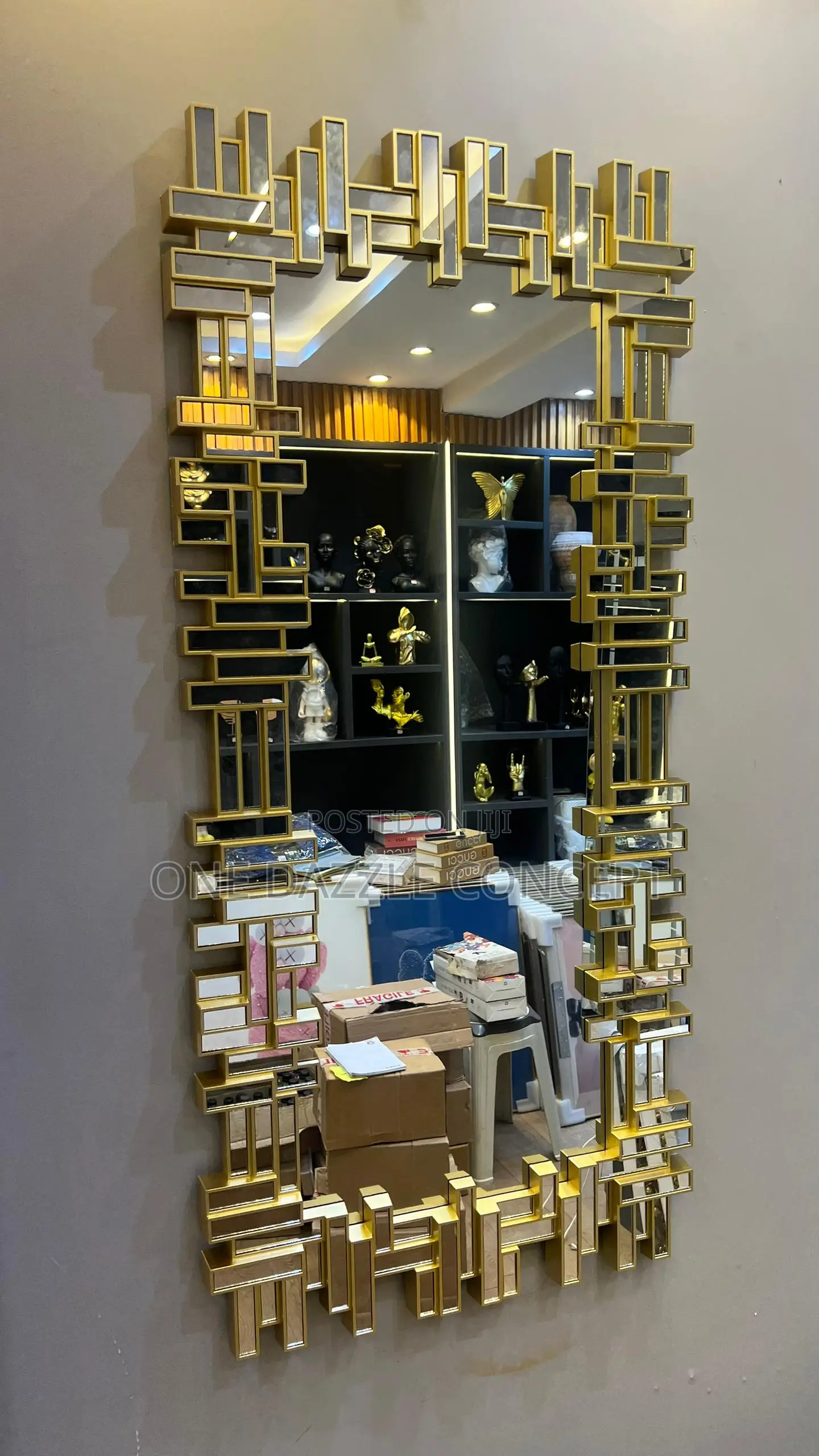 Gold Framed Wall Mirror
