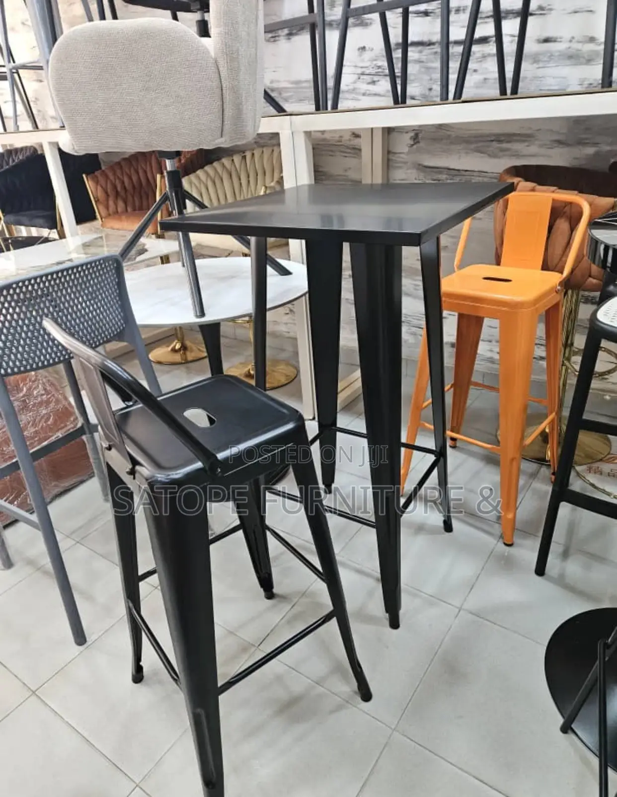 Restaurant and Kitchen Bar Stool Table.
