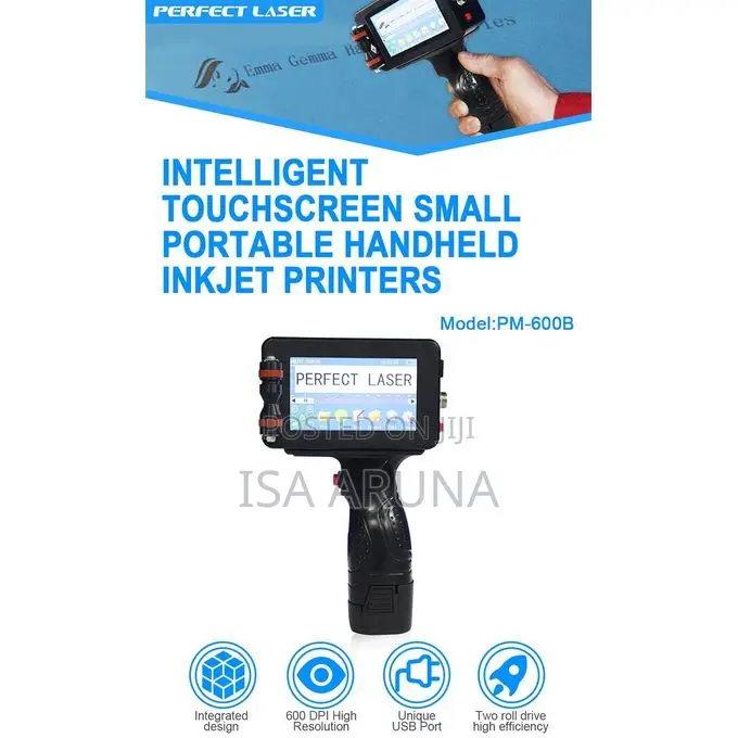 Portable Intelligent Handheld Inkjet Printer, 4 Qr, Date, Batch Number