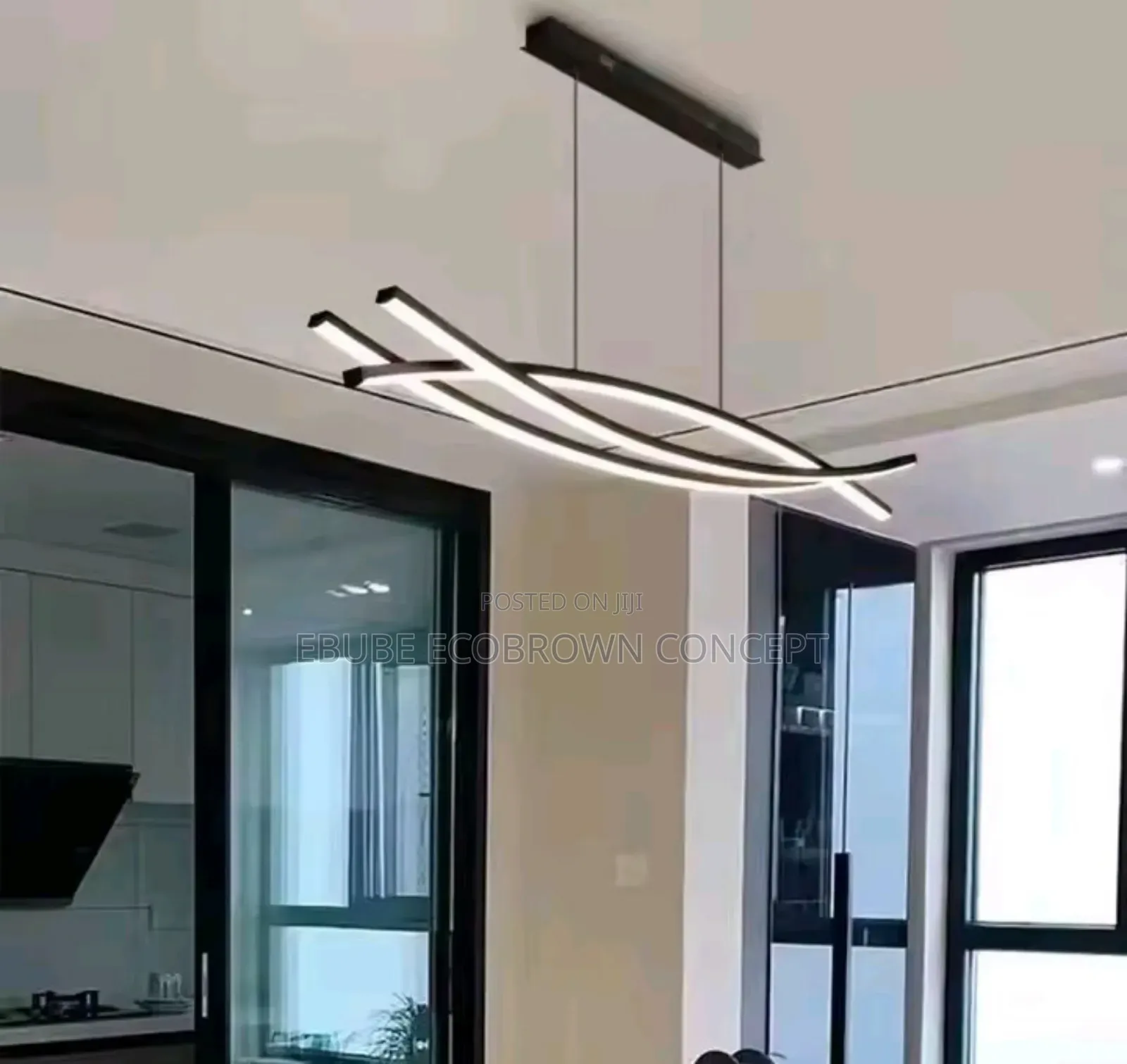 Modern Minimalist Led Linear Pendant Lamp Light For Dining Room ,Bar