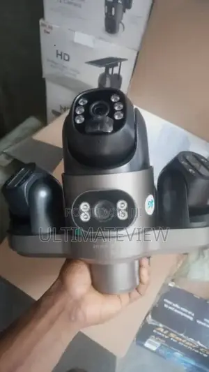 Triple Lens Solar Camera V380 9mp 4g