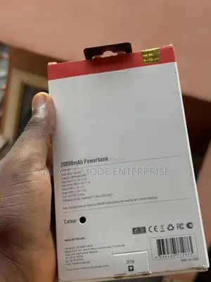 Itel 20,000mah Portable Power Bank