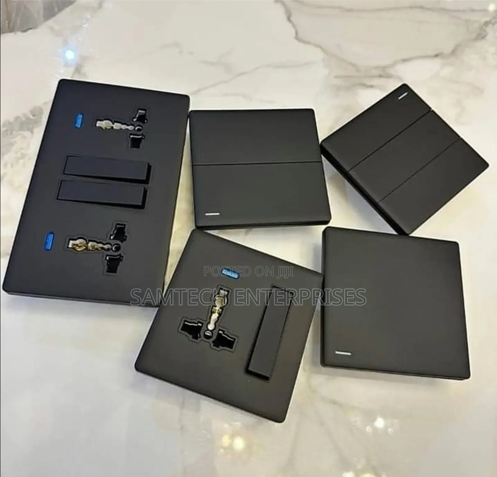 Fancy Black Switch And Sockets