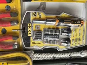 24-Piece Screwdriver and Bit Set.