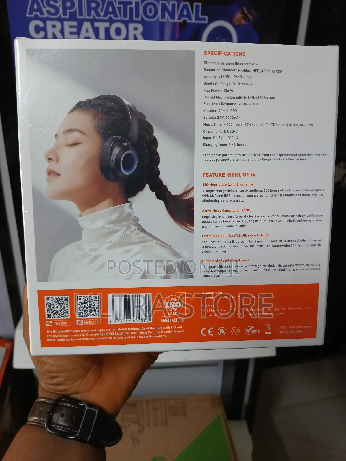 Bluetooth Noise-cancelling Headphones H01