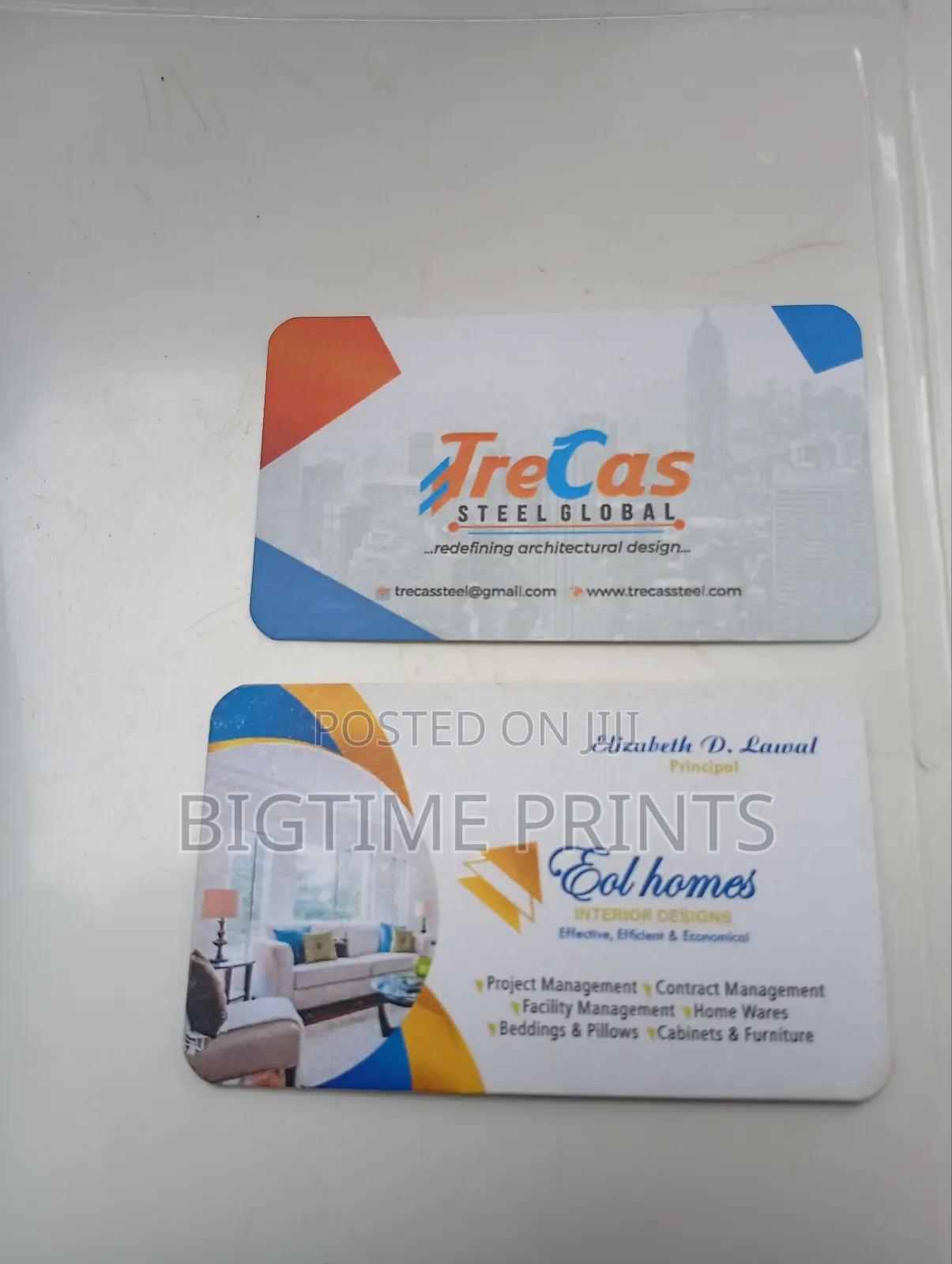 Complementary/Business Card Printing