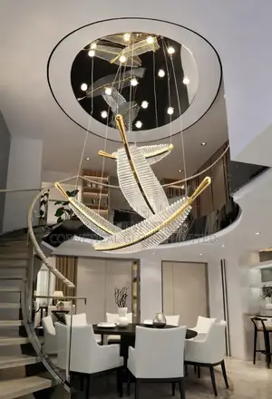 Premium Stylish Luster Decorative Leaf Crystal Led Chandelier