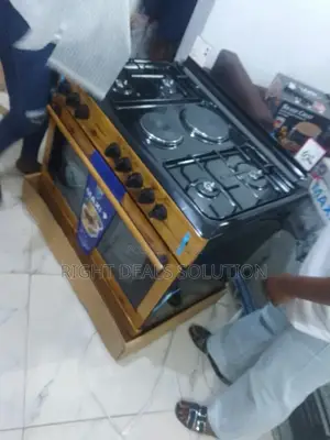 Maxi Dual-Fuel Oven: 4 Gas Burners + 2 Wood Burners