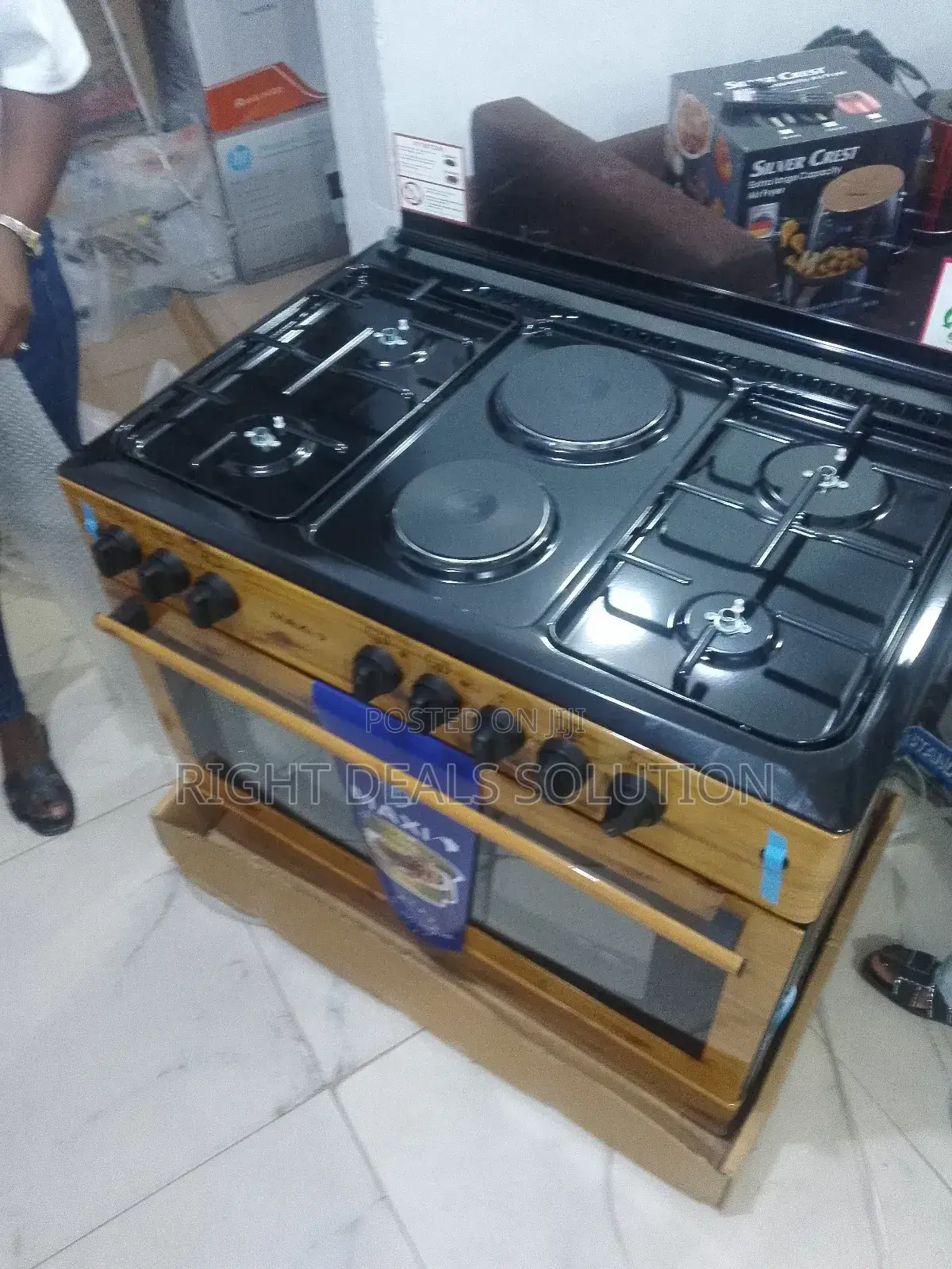 Maxi 4 Gas Burner 2 Wood Burner Combination Oven
