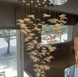 Modern Stylish Luxury Crystal Led Bird Luster Decorative Chandelier