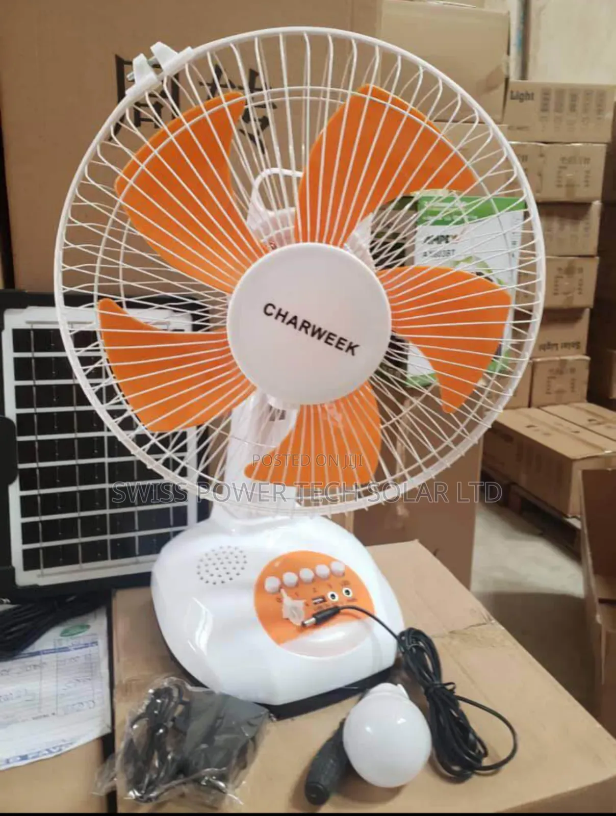 Solar Table Fan
