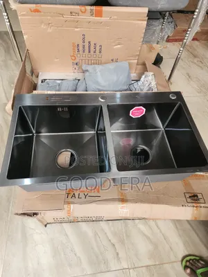Black Hand Made Kitchen Sink
