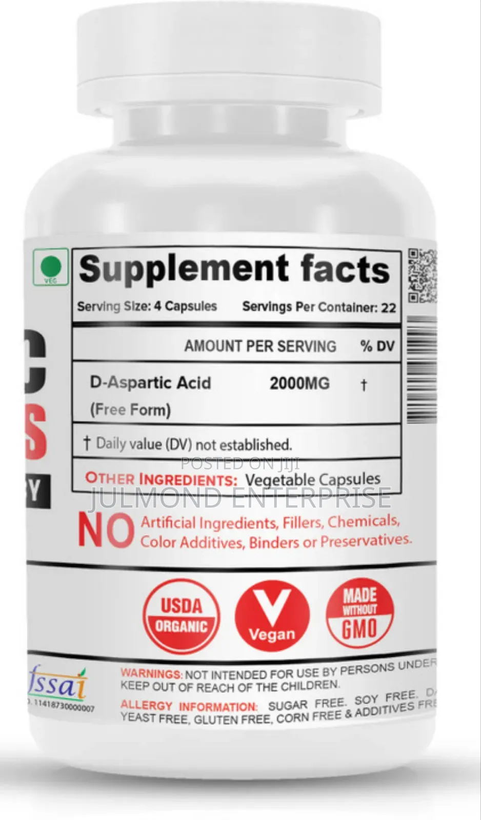 D-Aspartic Acid Capsules