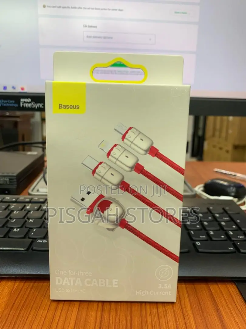 Baseus One-for-Three Data Cable Usb to M+L+C