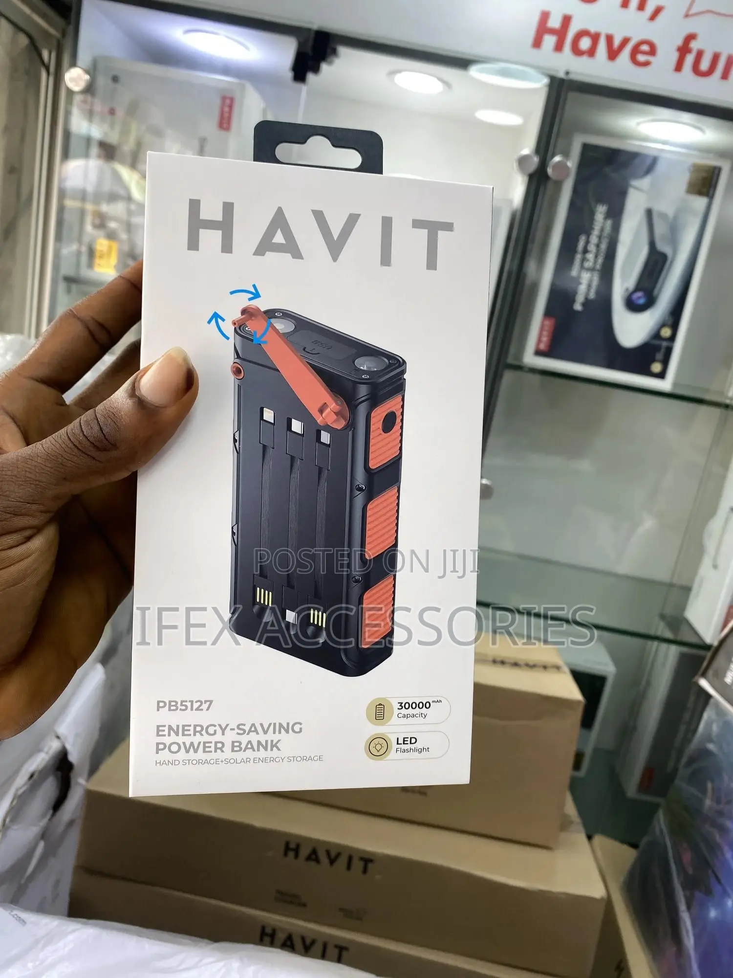 Havit Pb5127 30000mah Energy Saving Solar Powered Power Bank