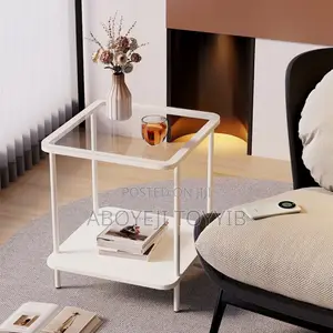40 by 40 Glass Top Side Stool