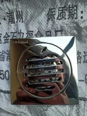 Square Stainless Steel Floor Drain With an "Apple" 10cm