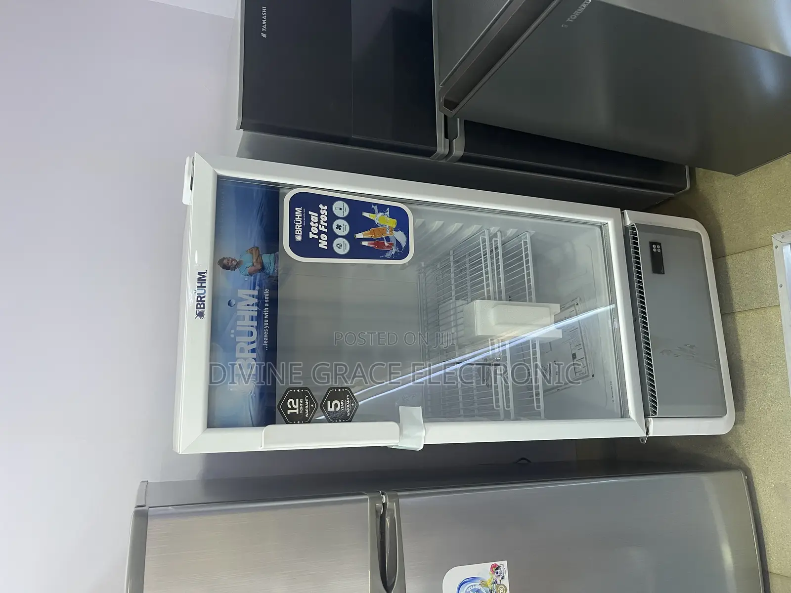 178l Bruhm Single Door Rbeverage Cooler-Glass Door Display Fridge