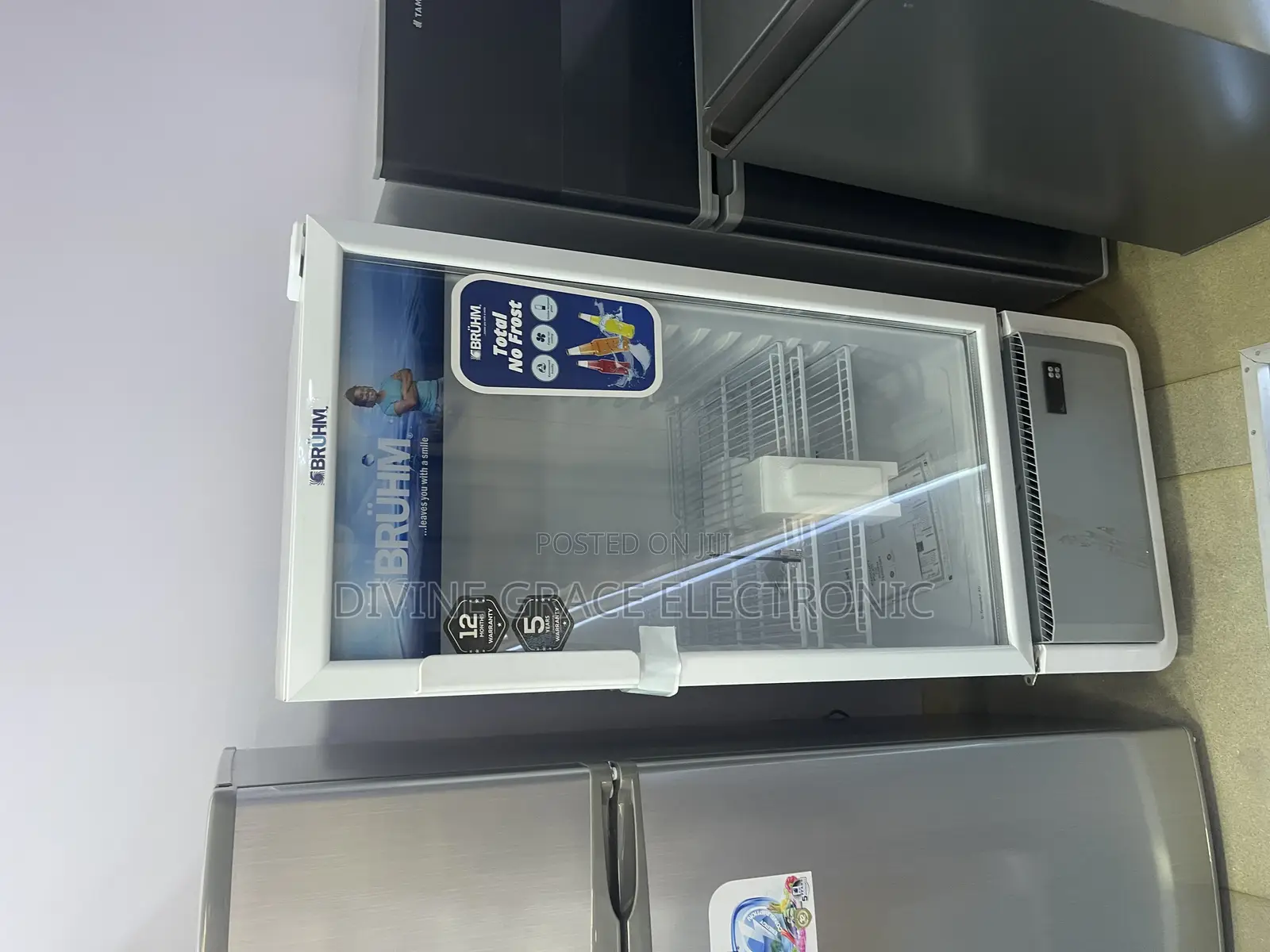 178l Bruhm Single Door Rbeverage Cooler-Glass Door Display Fridge