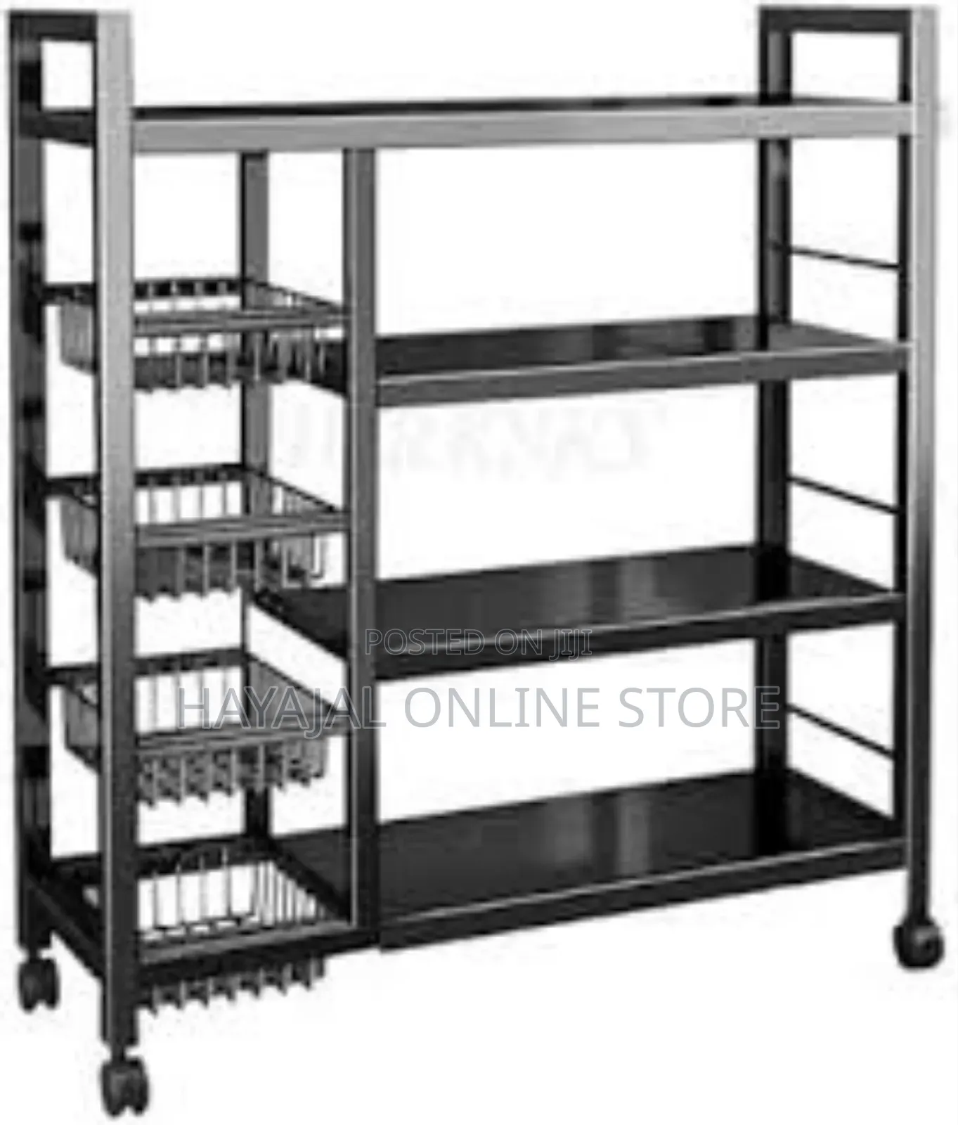 Movable 4 Layers Kitchen Rack