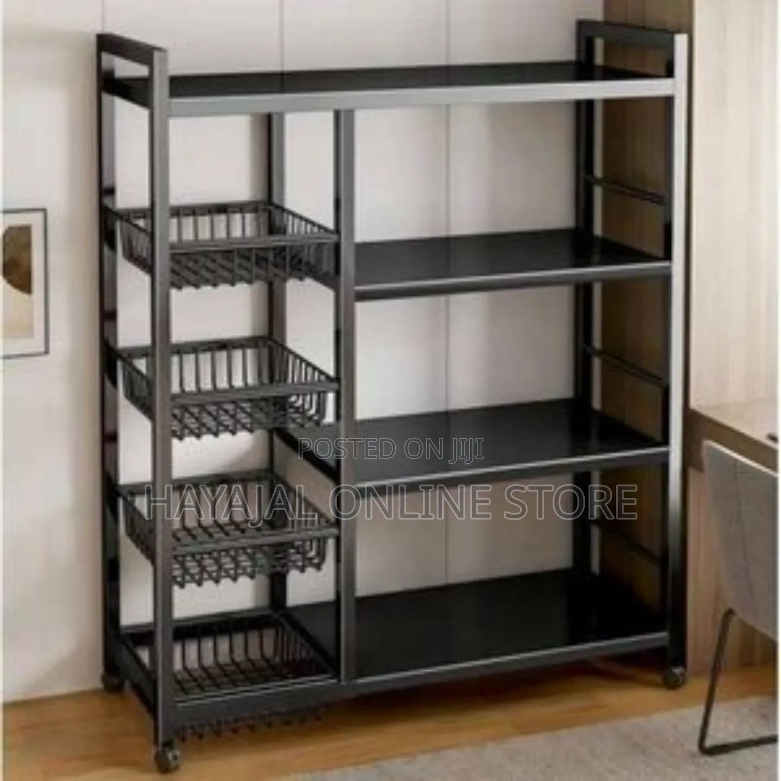 Movable 4 Layers Kitchen Rack