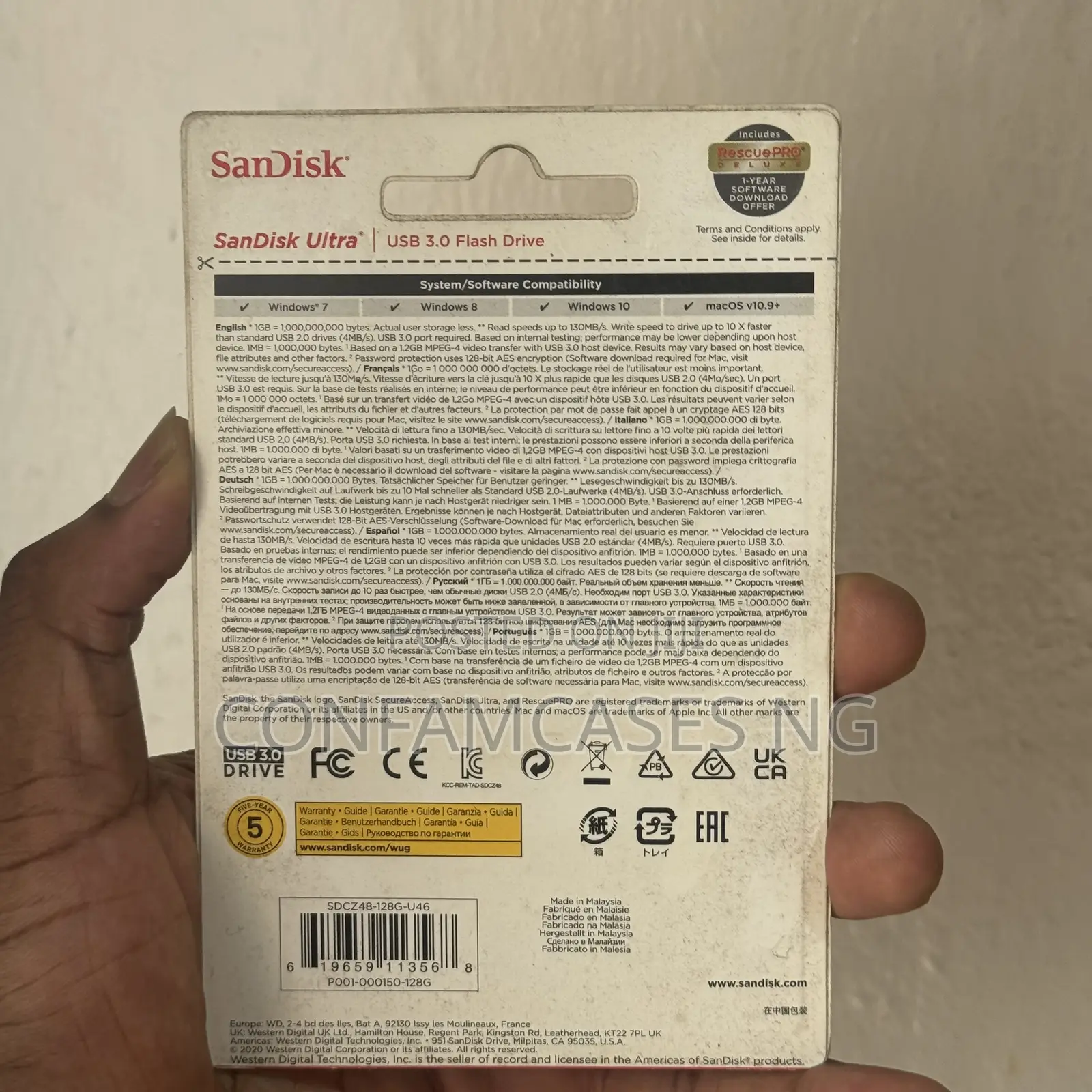 Sandisk 128gb Ultra 3.0 Usb Flash Drive