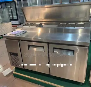 Commercial Salad Bar With 2 Door Fridge
