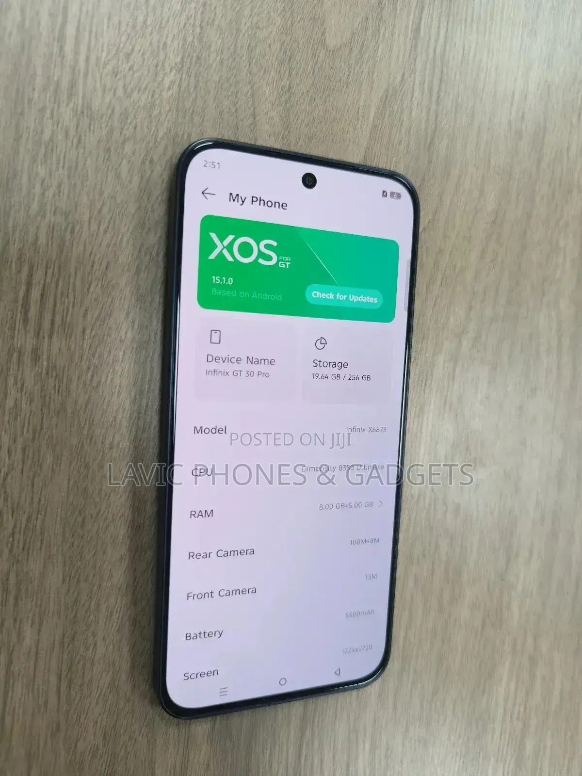 New Infinix GT 30 Pro 256 GB Black