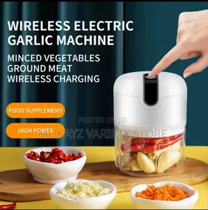 Rechargeable Mini Multipurpose Chopper/Garlic Masher