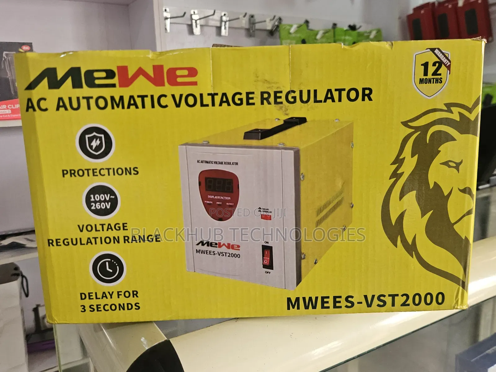 Mewe 2000w Stabilizer Mwees-Vst2000, Digital Display,Voltage Protector