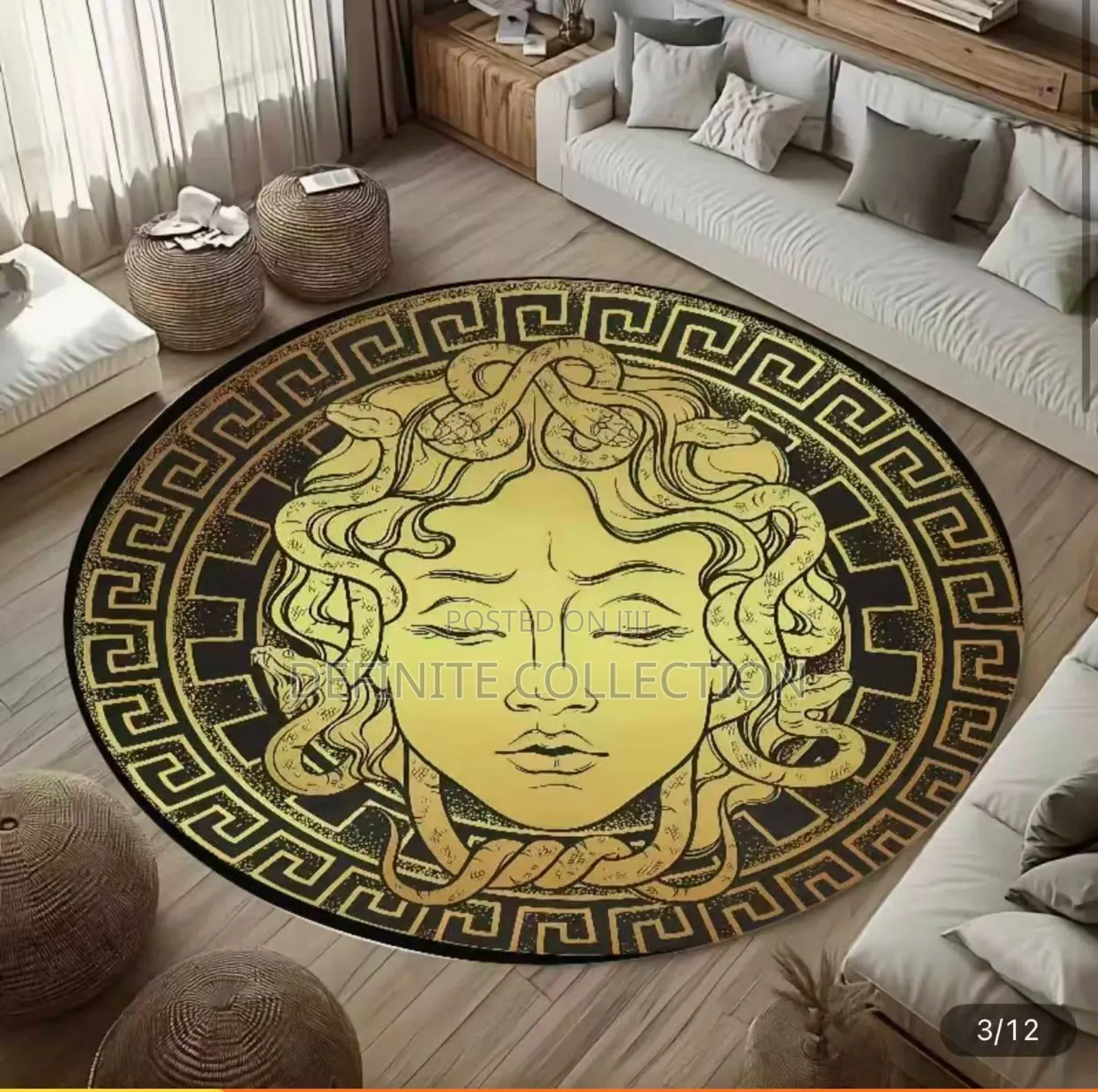Round Luxury Centre Rug