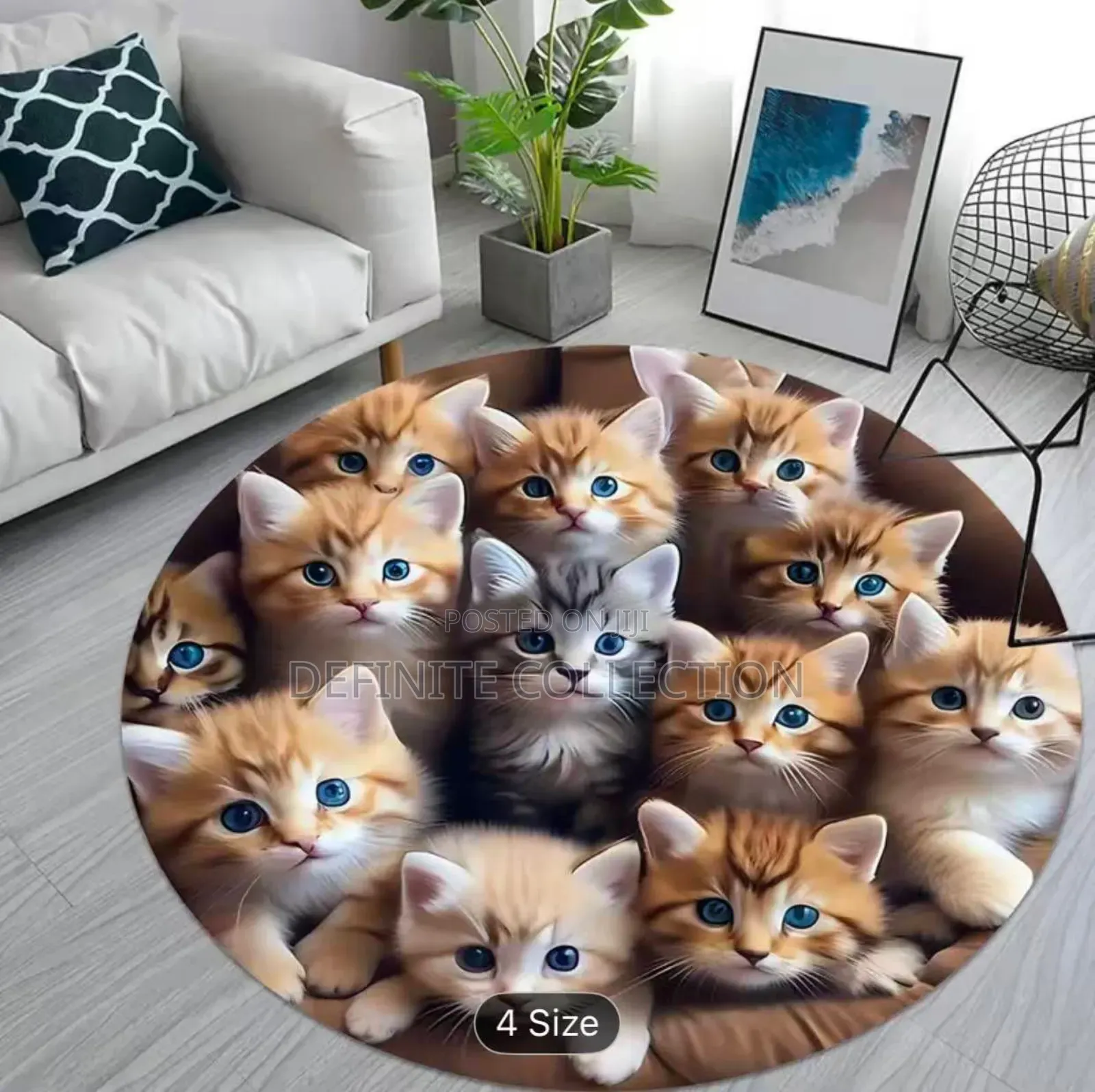 Round Luxury Centre Rug