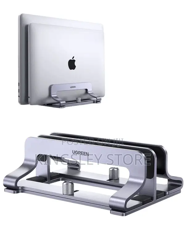 Ugreen Vertical Laptop Stand Holder Desk Dual Aluminum Dock Compatible