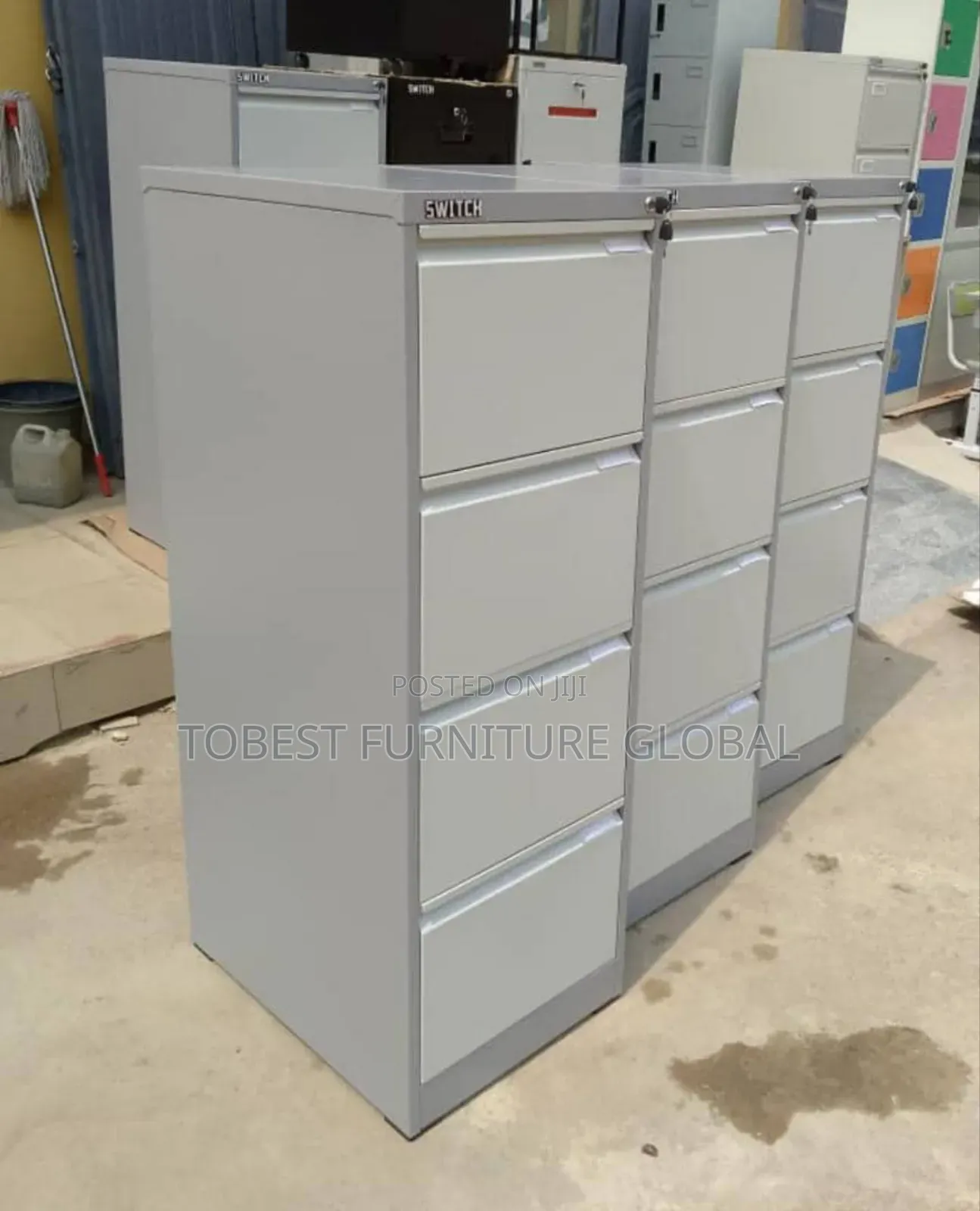 Metal Filing Cabinet 4 Drawer (Foreign)
