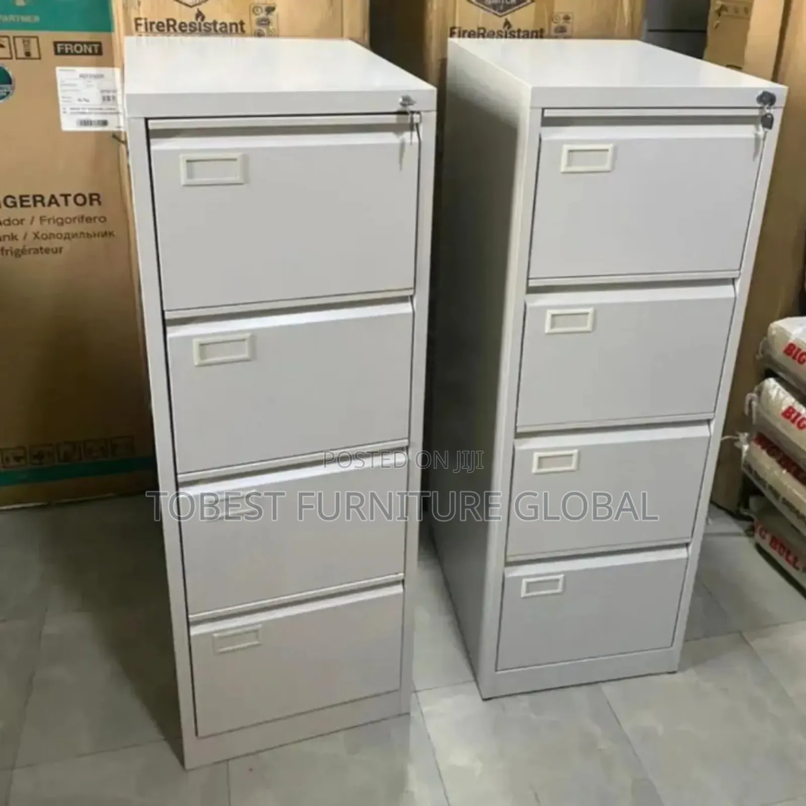 Metal Filing Cabinet 4 Drawer (Foreign)