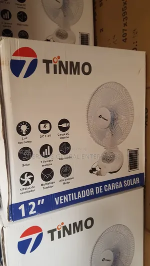 Tinmo Rechargeable Solar Fan 12"