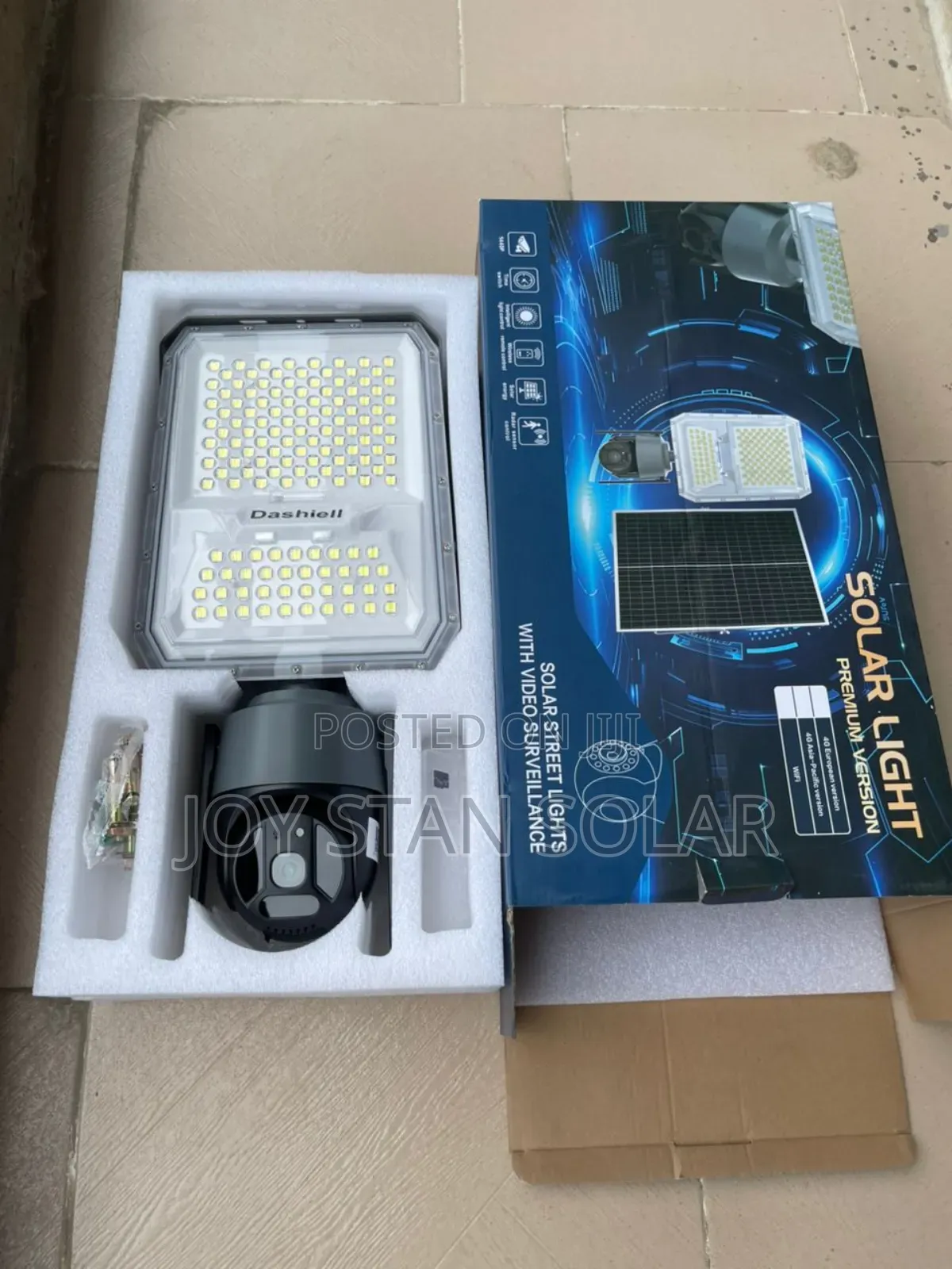A Video Surveillance Solar Led Floodlight