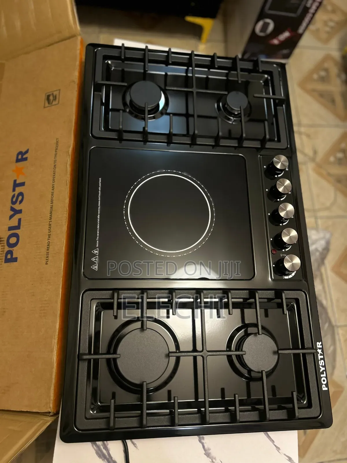 Electric And Gas Cooker 5 Burner