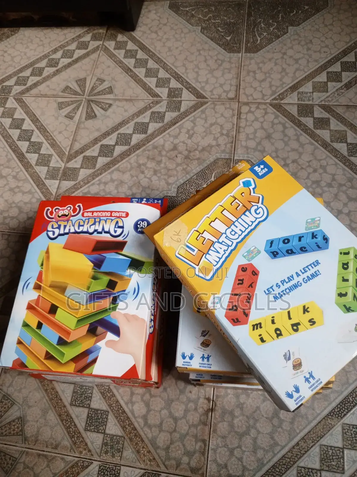 Letter Matching And Stacking Game
