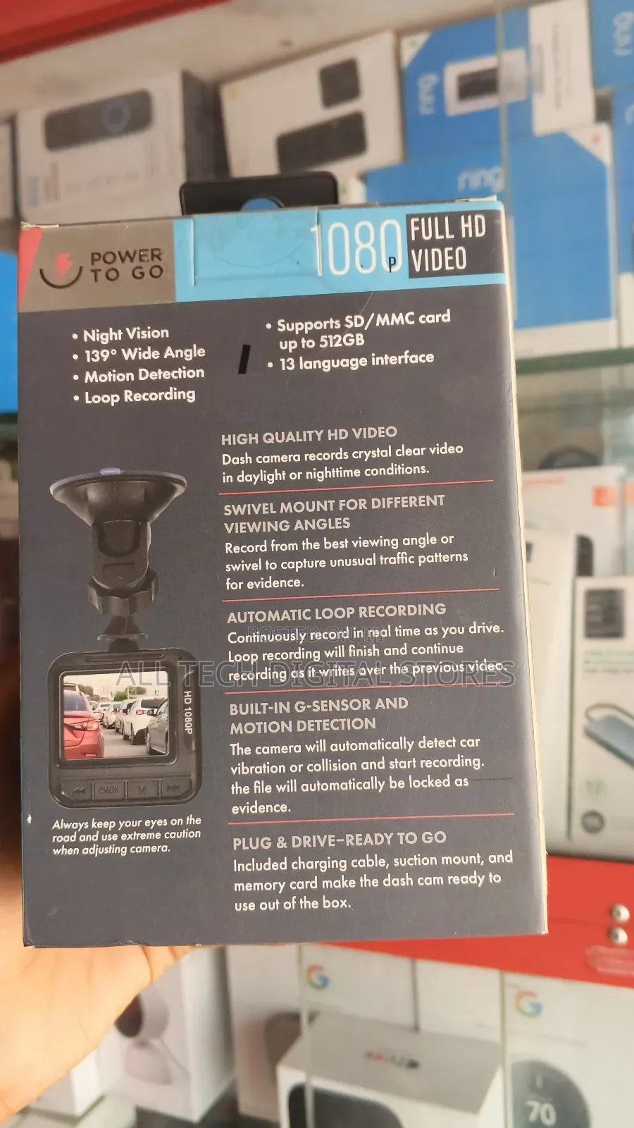 Power to Go Dash Camera