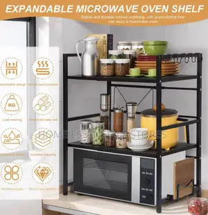 2 Tier Microwave Stand Rack - Microwave Countertop Stand