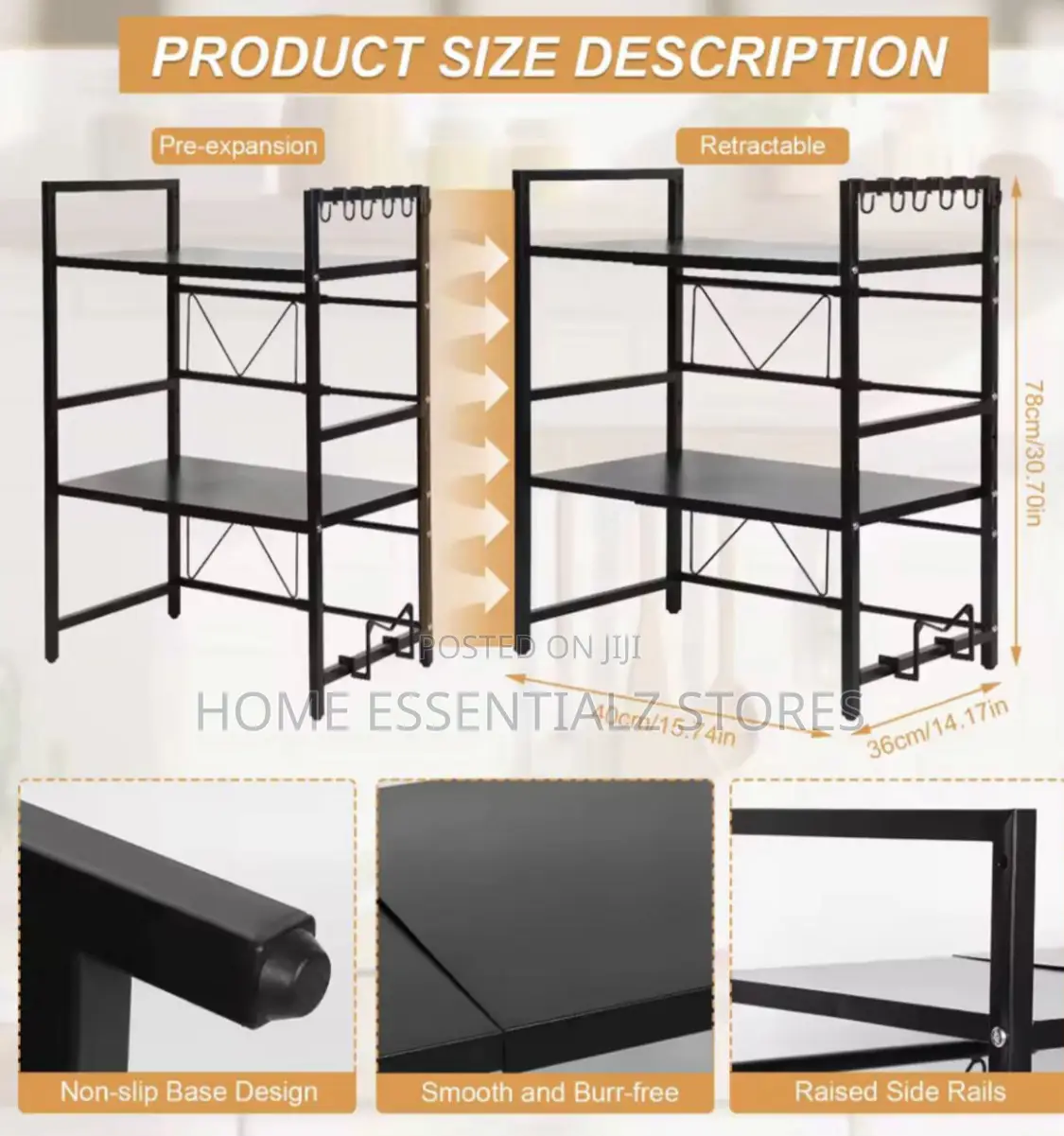 2 Tier Microwave Stand Rack - Microwave Countertop Stand