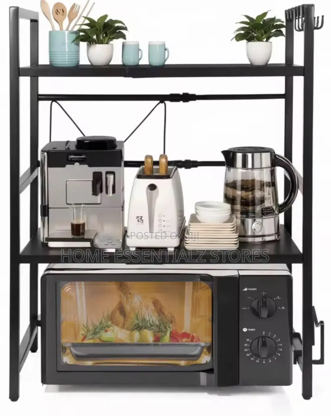 2 Tier Microwave Stand Rack - Microwave Countertop Stand