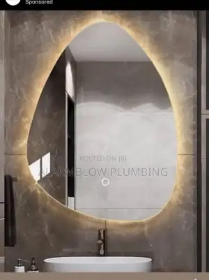 Wall-Mounted Led Smart Bathroom Mirror. (Irregular Shape)