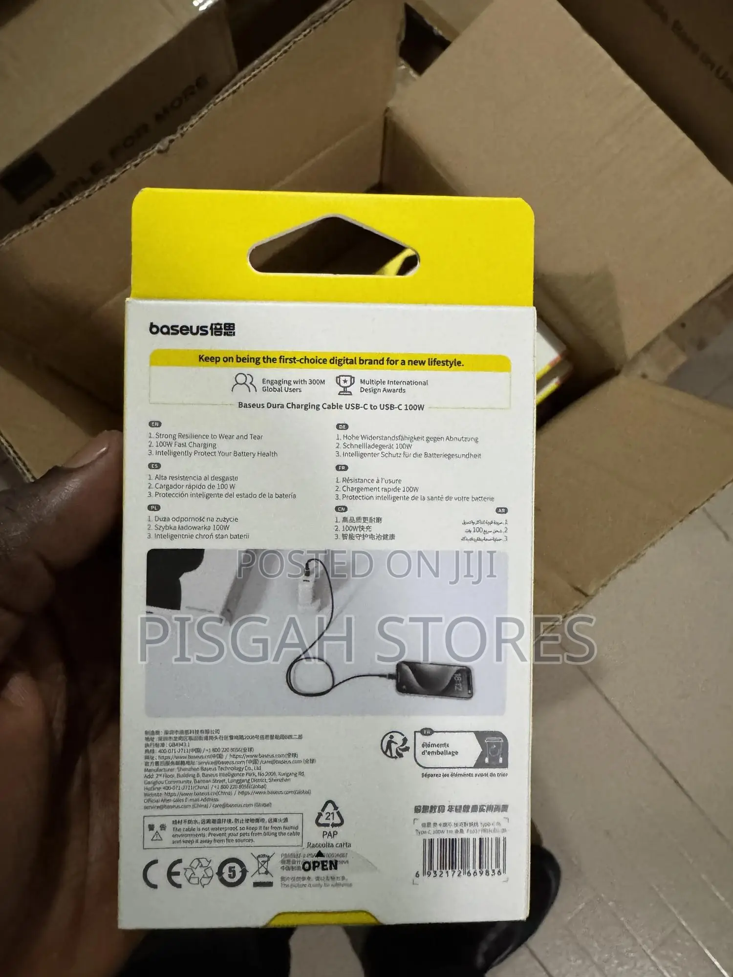 Baseus Usb-C to Usb-C Cable 100w 1m