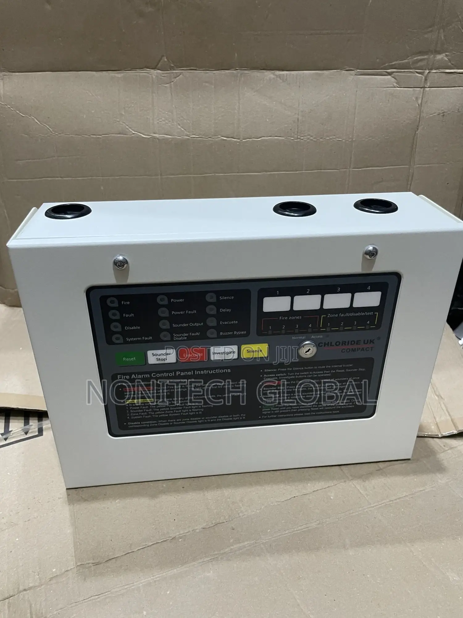 4zone Chloride Uk Conventional Fire Alarm Control Panel